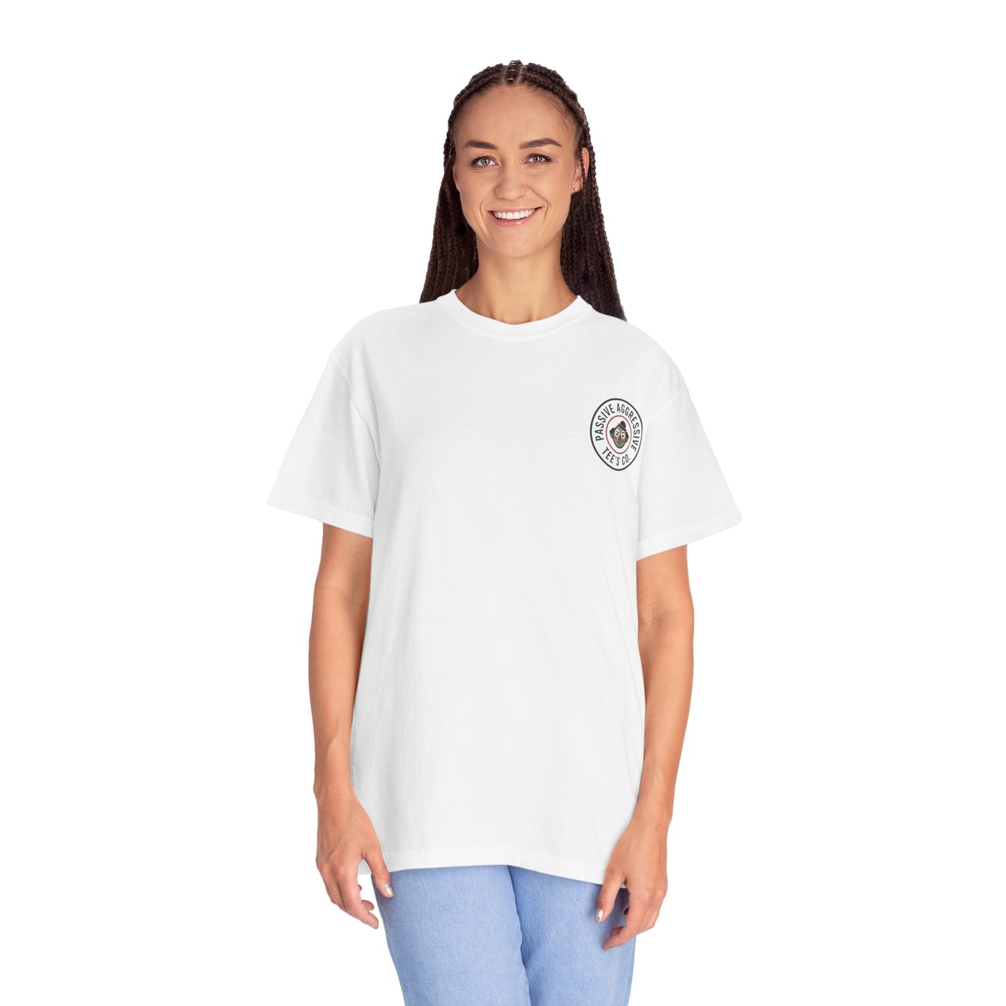 T-Shirt — "The way your parents pretend to be together… reminds me how you pretend to be on a diet" Script Back Graphic