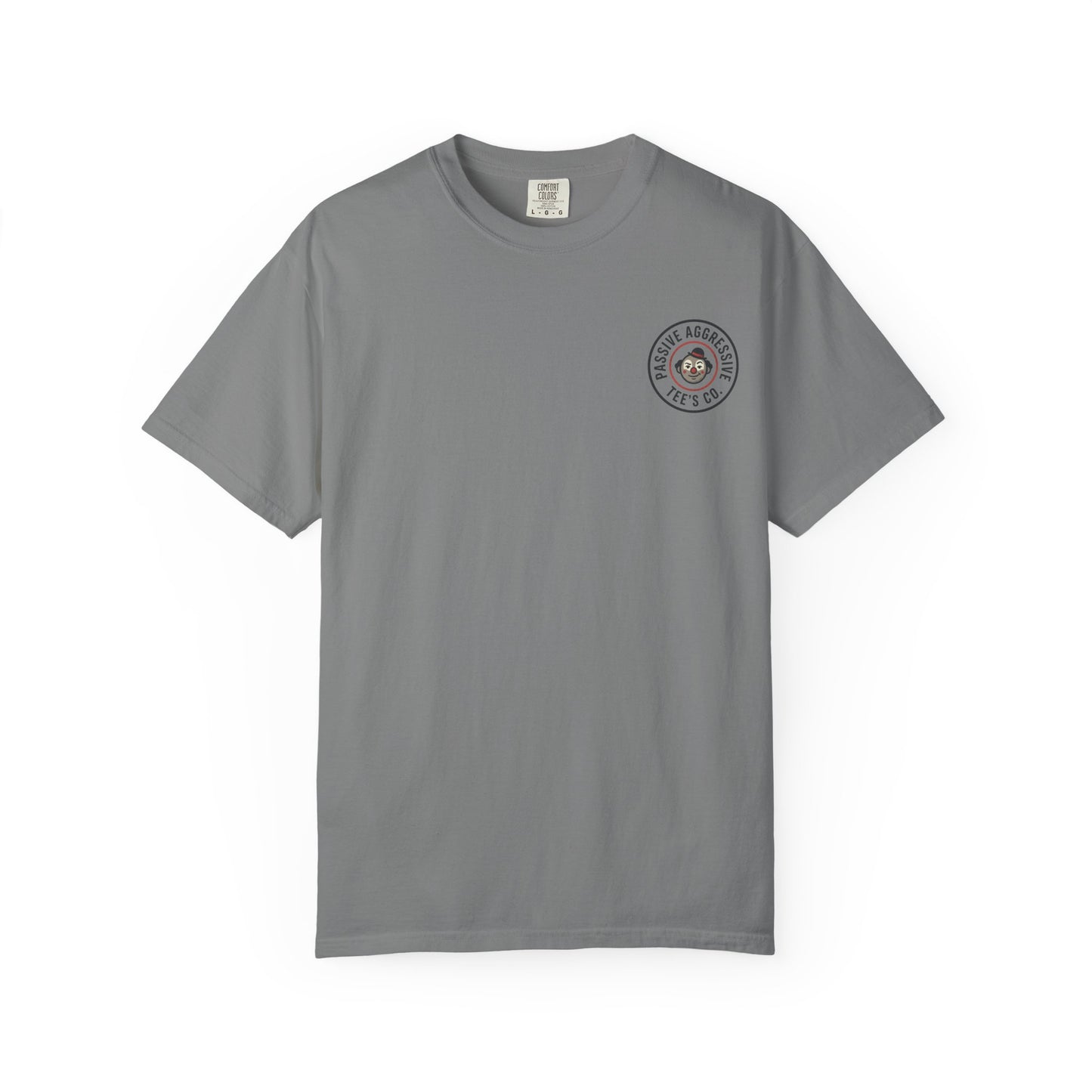 T-Shirt — "The way your parents pretend to be together… reminds me how you pretend to be on a diet" Script Back Graphic