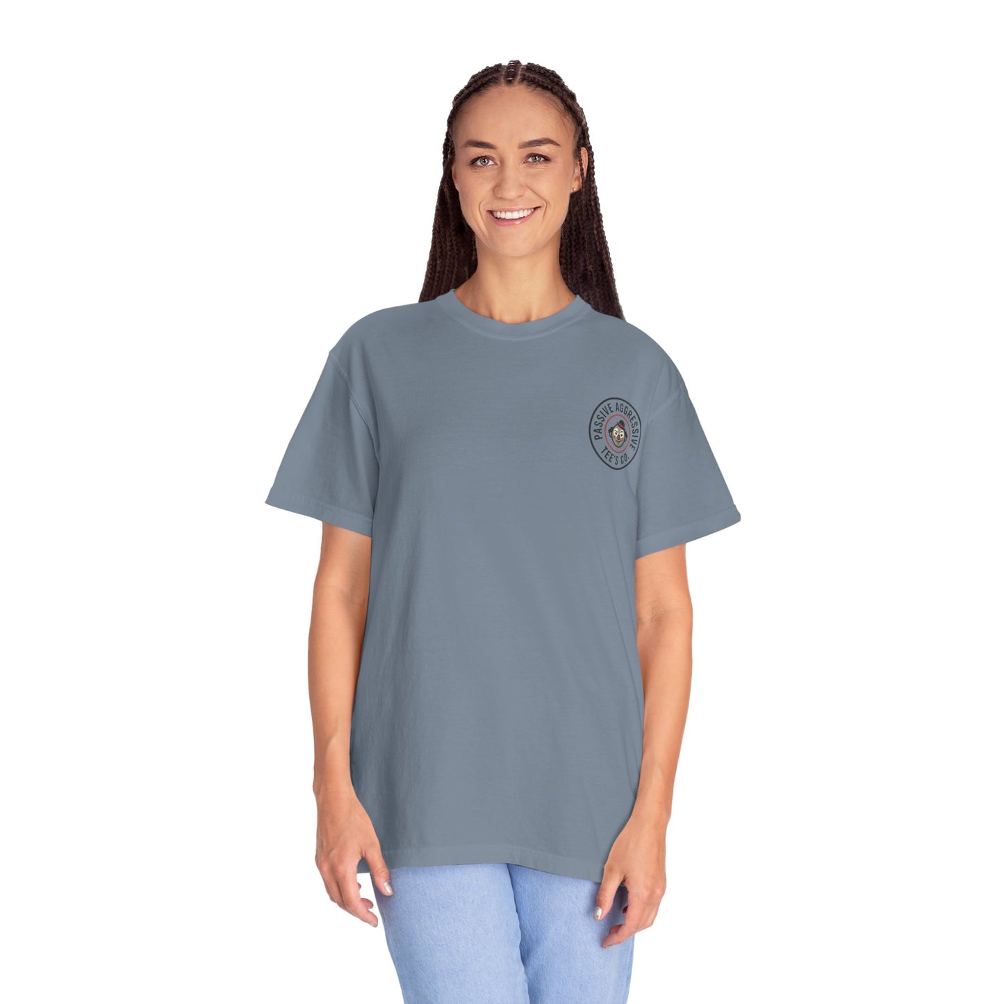 T-Shirt — "The way your parents pretend to be together… reminds me how you pretend to be on a diet" Script Back Graphic