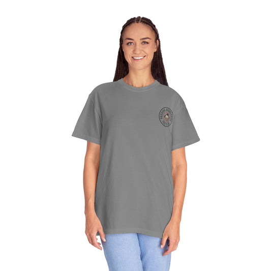 T-Shirt — "The way your parents pretend to be together… reminds me how you pretend to be on a diet" Script Back Graphic